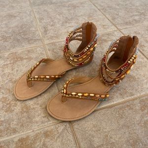 Beaded sandals